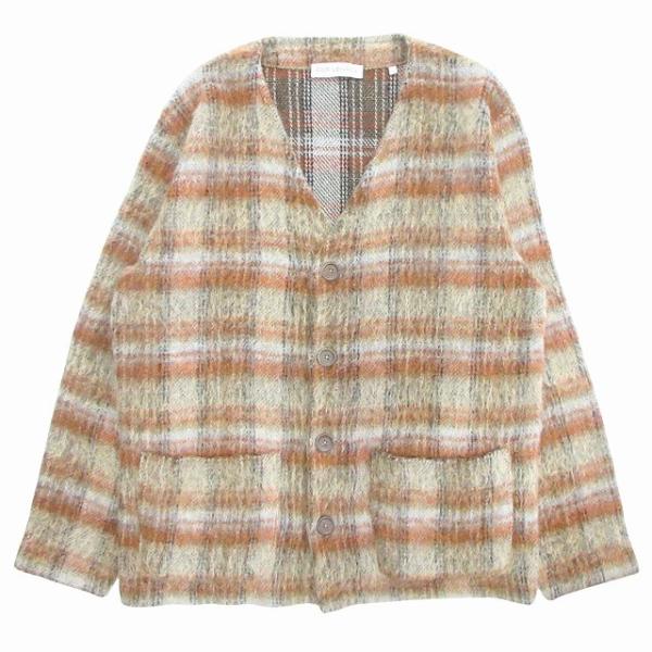 OUR LEGACY モヘアカーディガン 22AW Ament Check 46 美品 22AW アワーレガシー OUR LEGACY AMENT CHECK MOHAIR チェック