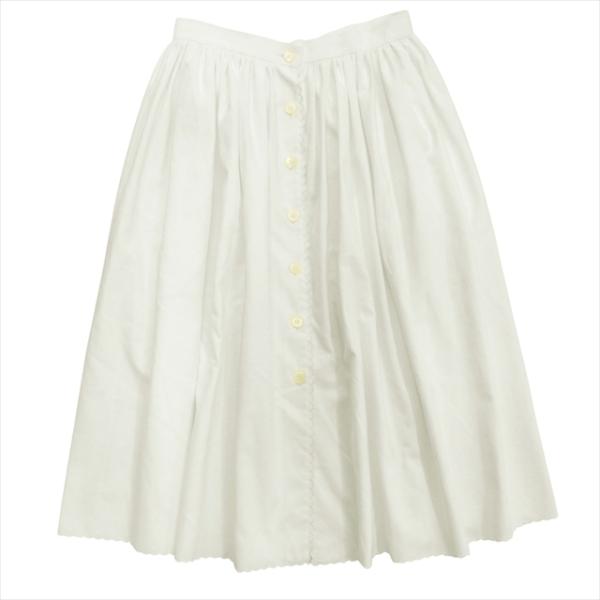 miu miu（ミュウミュウ） 美品 ボタンダウン ギャザー スカート フレア