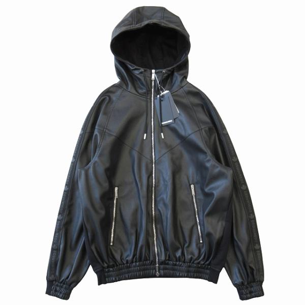 【中古】未使用品 24SS ディースクエアード DSQUARED2 Hybrid Swag Track Suit フェイクレザー スウェット ジャケット DSQUARED2（ディースクエアード） 未使用品 24SS 