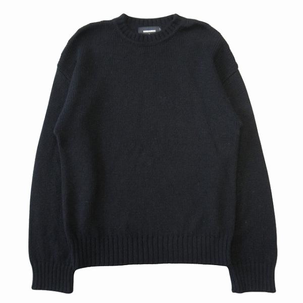 【中古】美品 24AW ディースクエアード DSQUARED2 アルパカ ニット セーター カットソー 長袖 ロゴプレート サイズL DSQUARED2（ディースクエアード） 美品 24AW アルパカ ニット セーター