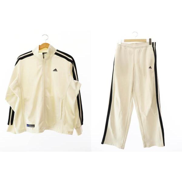 adidas アディダス ロゴ 刺繍 トラックジャケット セットアップ L オフ