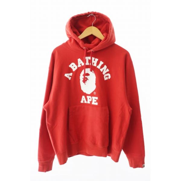 アベイシングエイプ A BATHING APE ロゴ プリント プルオーバー 