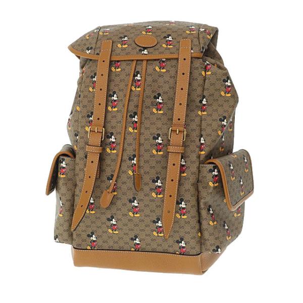 【ミッキー】GUCCI リュック　ブラック ジャンボ GG ミディアム バックパック ・ブラック GGレザー