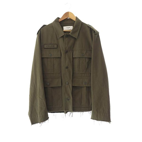 CELINE セリーヌ 24SS SAHARIENNE JACKET ロゴ ワッペン