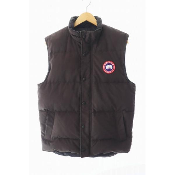 未使用級 カナダグース XS 4151M GARSON VEST ワッペン 紺 未使用級 カナダグース XS 4151M GARSON VEST ワッペン 紺