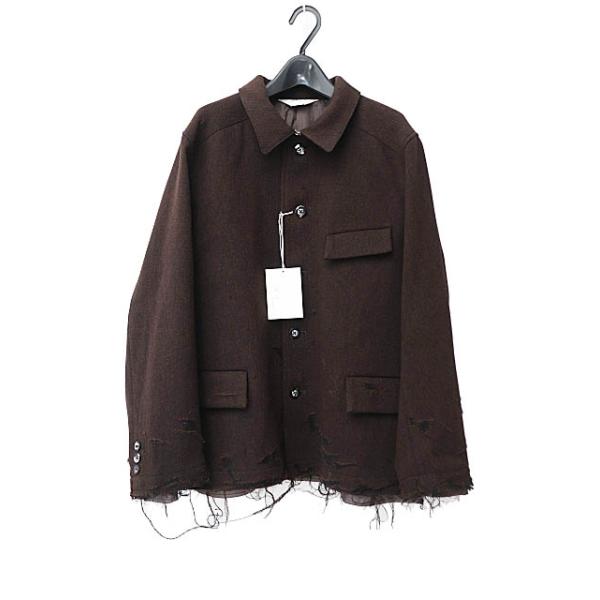 ancellm アンセルム　TWEED CRASH JACKET ANCELLM/exclusive】TWEED CRASH JACKET(GRAY)