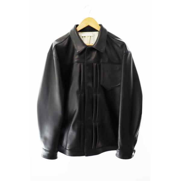 yuma 黒【オーダー品・3セット】 OUAT オーユーエーティー 25SS BLACK LAMBSKIN OFFICE JACKET