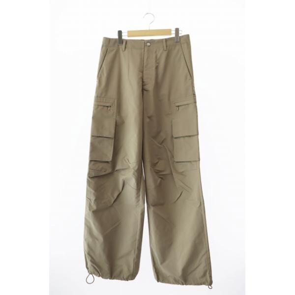 【中古】MATSUFUJI マツフジ ウォーターリパレント ワイド カーゴ トラウザーズ パンツ M251-0403 GREIGE ●■ 250404 MATSUFUJI マツフジ Water Repellent Wide Cargo Trousers ウォーター