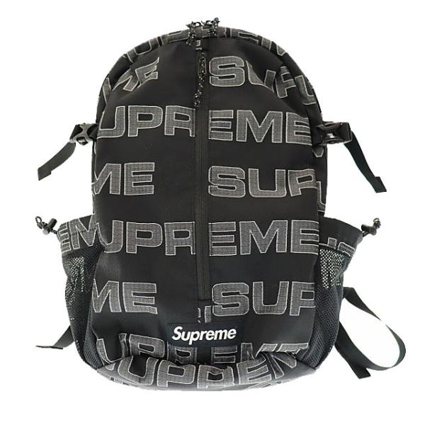 21FW Supreme シュプリーム　バッグパック　ブラック　総柄 vectorpremium_034-902504260011