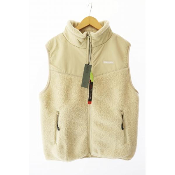 24AW waac フリースベスト WOMEN フリースベスト ベージュ