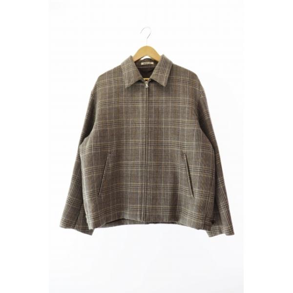 AURALEE チェック柄 長袖ジャケット AURALEE チェック柄ジャケット サイズ4 AURALEE BLUEFACED WOOL CHECK