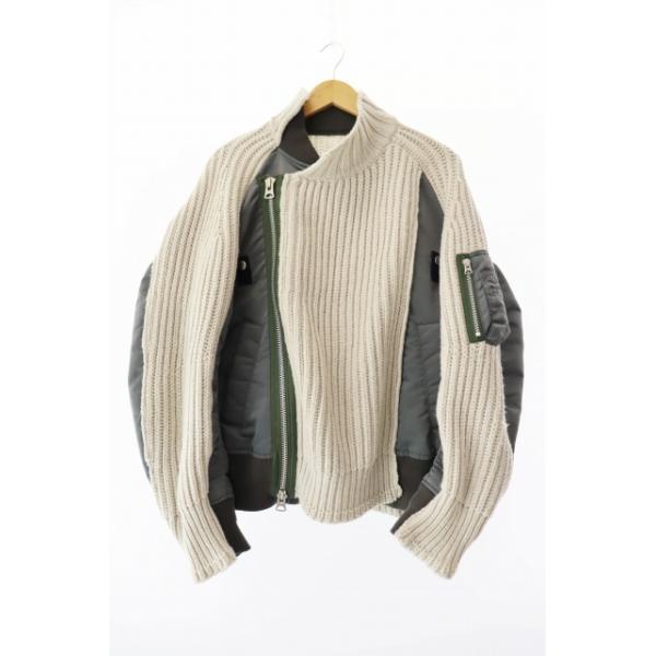 SACAI サカイ NYLON TWILL MIX PULLOVER コットン vectorpremium_034-902505230010