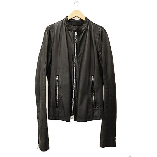 エカム EKAM シープスキン 羊皮 シングル ライダース ジャケット