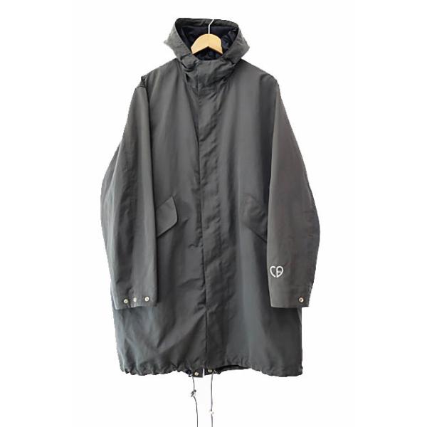 【中古】ディオール オム Dior HOMME 22SS ATELIER バック ロゴ刺繍 ステンカラー コート 46 グレー☆AA★250626 ディオール オム Dior HOMME 22SS ATELIER アトリエ バック ロゴ 刺繍