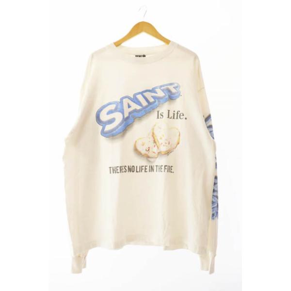 セントマイケル SA_LS TEE / HEART COOKIE / WHITE セントマイケル SAINTMICHAEL 24SS HEART COOKIE SA_LS TEE ハート