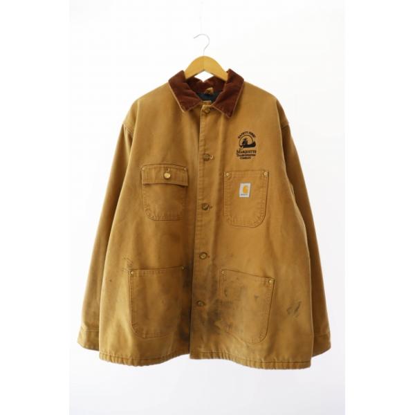 カーハート carhartt 刺繍 ダック 裏地ブランケット ミシガンチョア