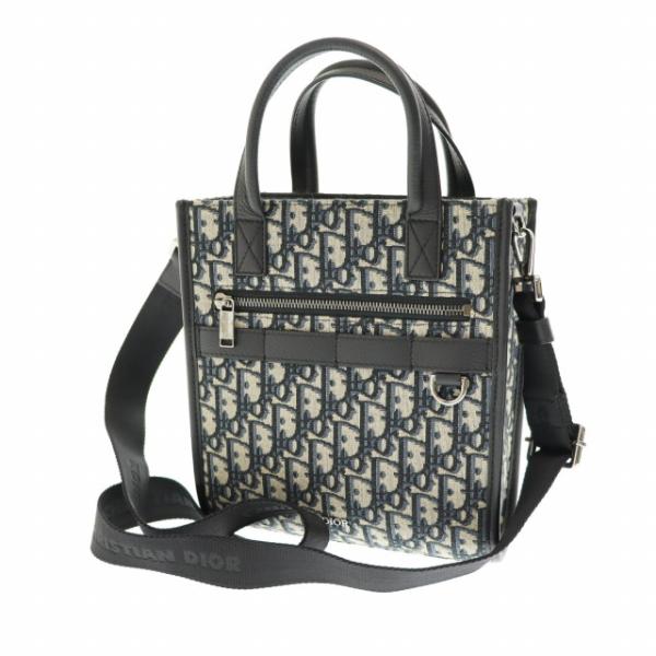 【中古】ディオール Dior Safari ノースサウス トート ショルダー バッグ 1ESPO311YKY H27E ブラック ☆AA★▲ 250714 ディオール Dior Safari ノースサウス トート ショルダー バッグ