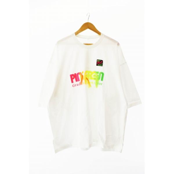 【中古】ダブレット doublet 19SS グラデーション ネオン エンブロイダリー 半袖 Tシャツ19SS27CS128 ☆AA★250828 ダブレット doublet 19SS GRADATION NEON EMBROIDERY T-SHIRT