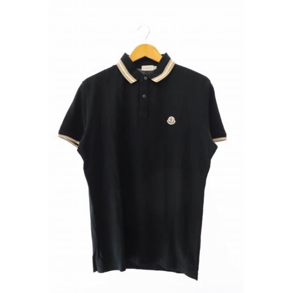 大人気⭐️モンクレール　マグリア ワッペンロゴ トリコロール ポロシャツ　L MONCLER モンクレール MAGLIA POLO MANICA CORTA マグリア ワン
