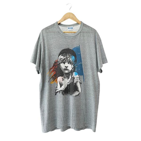 USA製80s◎OLD Hanes レミゼラブル シングル グレー L ヴィンテージ VINTAGE 80s 1986 Les Miserables Tee Hanes ヘインズ