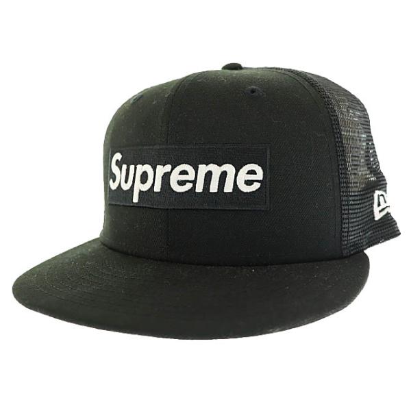 Supreme メッシュ キャップ ボックスロゴ ブラック 7 3/8 Supreme（シュプリーム） SUPREME 24SS Box Logo Mesh Black New Era