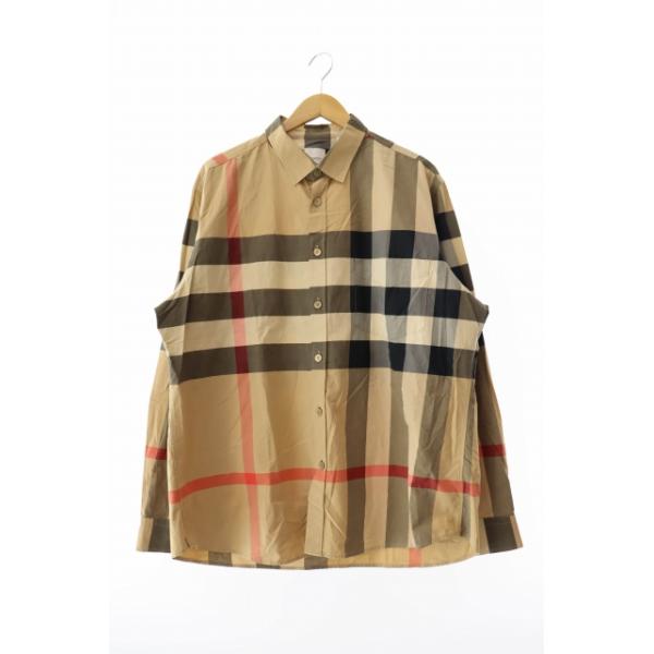 【美品】8010213ノバチェック長袖シャツ ベージュ メガチェック 楽天市場】【5万円均一】【アウトレット】【アウトレット】バーバリー
