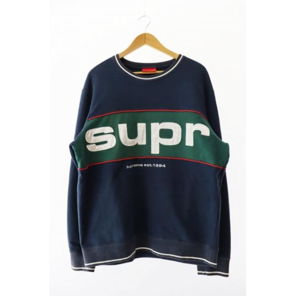 シュプリーム Supreme 19AW クルーネック トレーナー S スウェット Supreme シュプリーム SUPREME 19AW Piping Crewneck パイピング