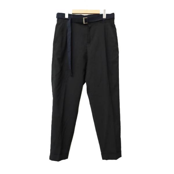 サカイ sacai 21AW SUITING PANTS スーチング テーパード トラウザーズ