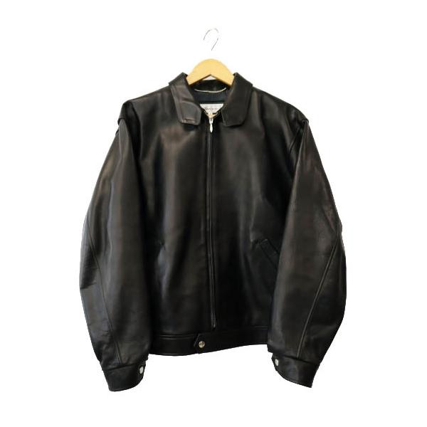美品✨Time is on ZIAS カウレザージャケット　本革　ブラック　2 TIME IS ON タイムイズオン ZIAS LEATHER JACKET cow leather カウ