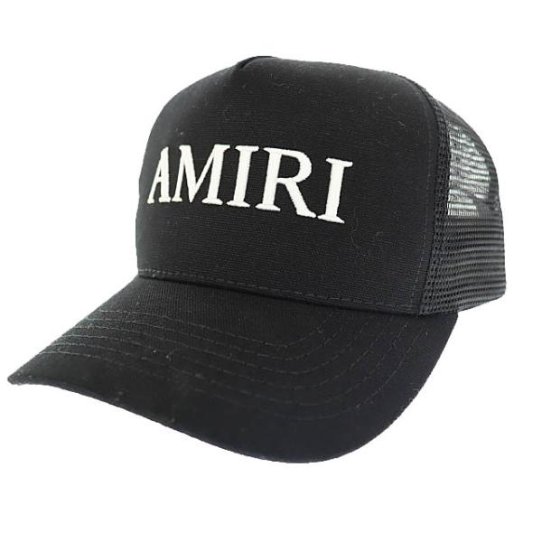 【中古】アミリ AMIRI 25AW CORE LOGO TRUCKER HAT コア ロゴ 刺繍 トラッカー ハット キャップ AMHATR1014黒▲250930 アミリ AMIRI 25AW CORE LOGO TRUCKER HAT コア ロゴ 刺繍 トラッカー