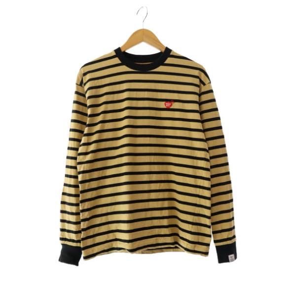 ヒューマンメイド HUMAN MADE STRIPED L/S T-SHIRT ロゴ ハート