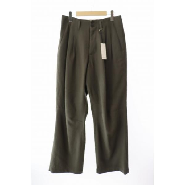 【中古】MATSUFUJI マツフジ ミリング ウール ワイド トラウザー パンツ 3 M253-0402 TAUPE トープ●■ MATSUFUJI マツフジ Milling Wool Wide Trousers ミリング ウール