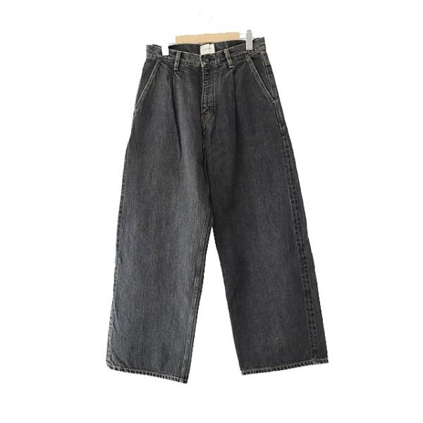 【中古】Supernova スーパーノヴァ Selvedge wide jeans セルビッチ ワイド デニム パンツ ジーンズ S 黒●251014 Supernova スーパーノヴァ Selvedge wide jeans セルビッチ ワイド