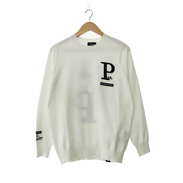 A17591 極美品 パーリーゲイツ×ディズニー ミッキーコラボニット 白 5 A17591 極美品 パーリーゲイツ×ディズニー ミッキーコラボニット 白 5