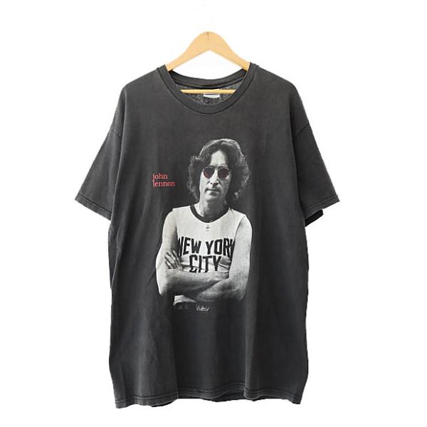 【中古】ヴィンテージ VINTAGE 90s JOHN LENNON ONE PHOTO TEE ジョンレノン ワン フォト 半袖 Tシャツ L 黒 251031 ヴィンテージ VINTAGE 90s JOHN LENNON ONE PHOTO TEE ジョンレノン