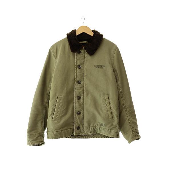 WACKO MARIA（ワコマリア） ロゴ プリント N-1 デッキ ボア ミリタリー