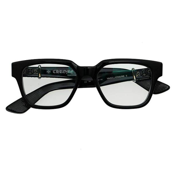 良品 CHROME HEARTS クロムハーツ VAGILLIONAIRE II サングラス めがね メガネ アイウェア ウェリントン ダガー 黒 ブラック メンズ レディース 古着 中古 USED CHROME HEARTS（クロムハーツ） 良品 VAGILLIONAIRE II サングラス