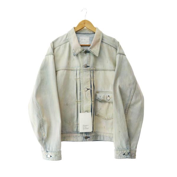 【中古】ANCELLM アンセルム 25AW LAYERING COLOR DENIM JACKET レイヤリング カラー デニム ジャケット 1■251124 ANCELLM アンセルム 25AW LAYERING COLOR DENIM JACKET レイヤリング