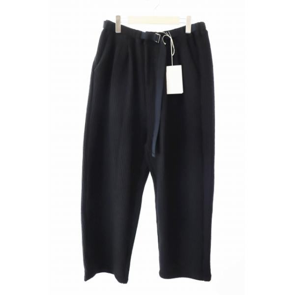 ANCELLM アンセルム 25AW WOOLCORD BELTLESS SLACKS ウール コード