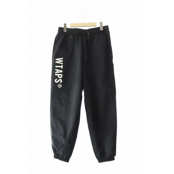 WTAPS ブラック トラウザーズ ナイロンパンツトラックパンツ M 中古・古着通販】WTAPS (ダブルタップス) トラウザーパンツ ブラック