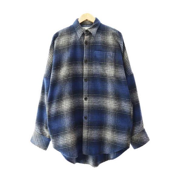 ダイリク DAIRIKU 18AW OVER SIZED FLANNEL CHECK SHIRT オーバー