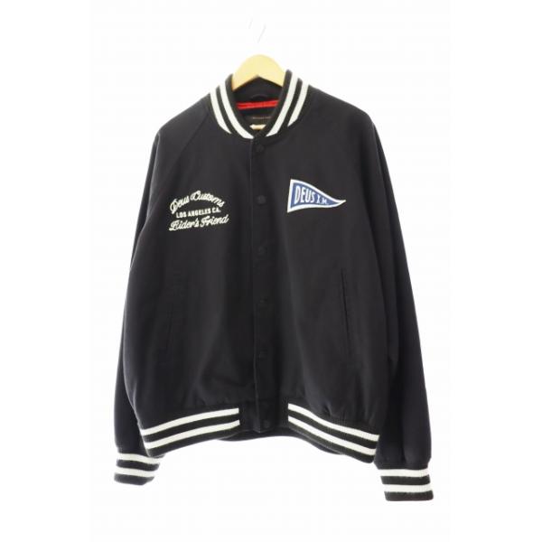 デウスエクスマキナ DEUS EX MACHINA STADIUM JACKET ロゴ 刺繍