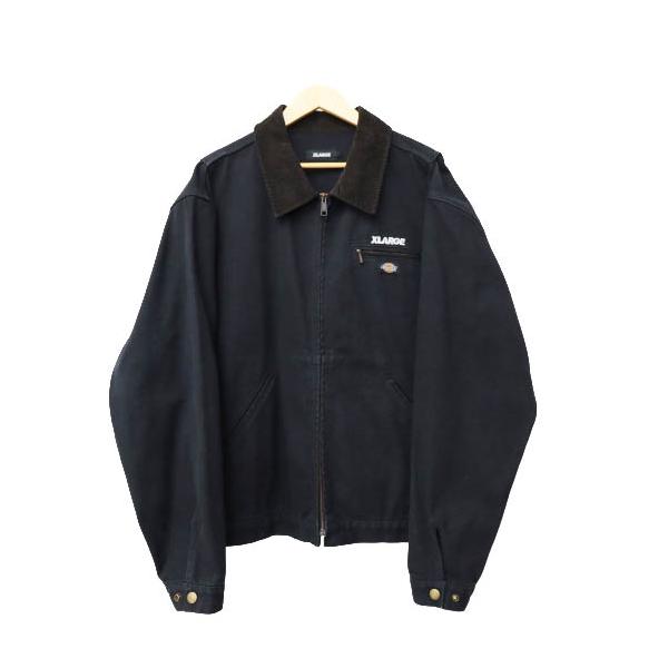 極美品 EVERYDAY I LIKE. Wクロス ジャケット ブラック 36 エクストララージ X-LARGE ×DICKIES ディッキーズ 22SS WORK JACKET