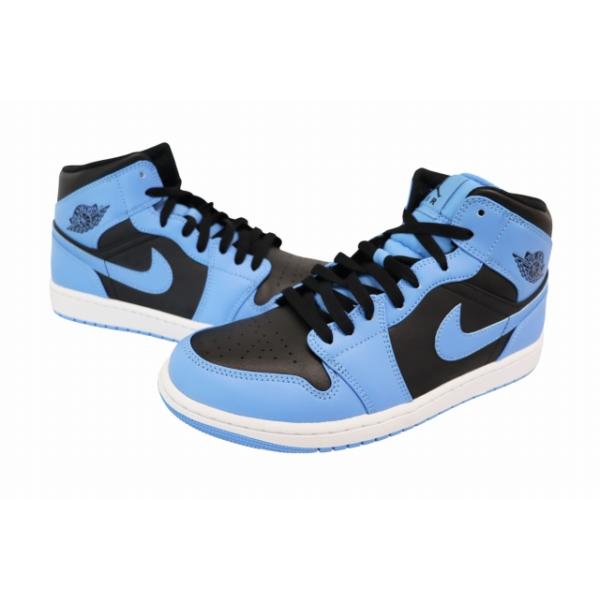 ナイキ NIKE AIR JORDAN 1 MID University Blue エア ジョーダン 1 ミッド ユニバーシティ ブルー DQ8426-401 26.5 青 ブルー▲■260516