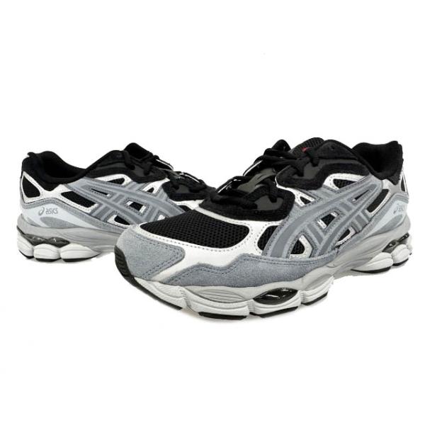 アシックス asics GEL-NYC Black Fjord Grey ゲル ブラック フィヨルド グレー 1203A383-003 27 灰 黒 ブランド古着ベクトル 中古▲■26032