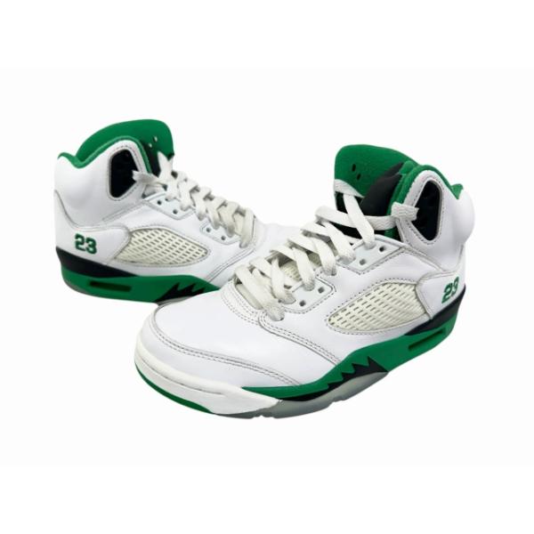 ナイキ NIKE WMNS AIR JORDAN 5 RETRO Lucky Green エア ジョーダン 5 レトロ ラッキー グリーン DD9336-103 23 白 緑 ホワイト グリーン
