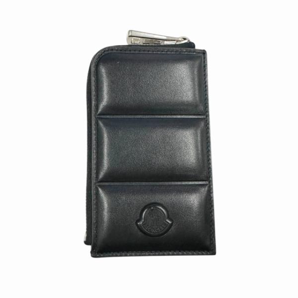 MONCLER（モンクレール） ロゴ フラグメント レザー コイン ケース 黒