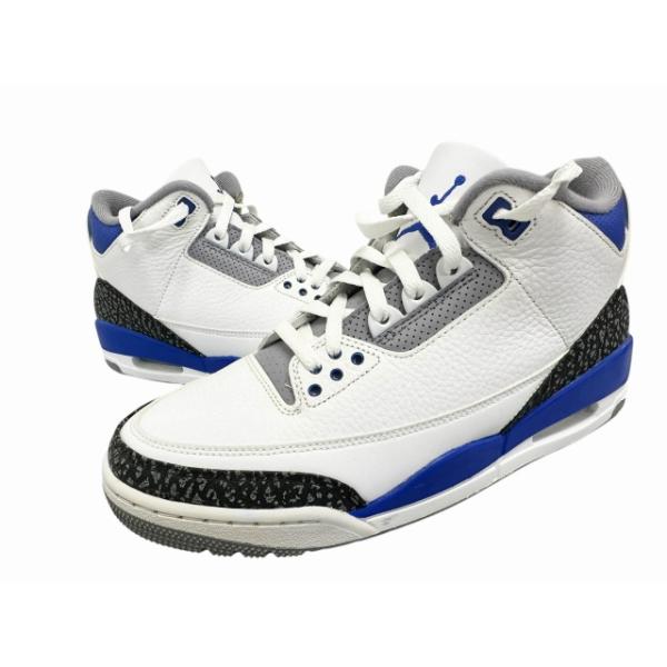 ナイキ NIKE AIR JORDAN 3 RETRO Racer Blue エアジョーダン3 レーサー ブルー CT8532-145 27 ブルー ホワイト ブランド古着ベクトル 中古