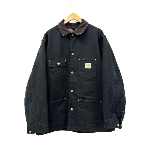 �J�[�n�[�g carhartt VINTAGE ���B���e�[�W 00s 2002�N�� USA�� MICHIGAN CHORE COAT �~�V�K�� �`���A �R�[�g �J�o�[�I�[�� �W���P�b�g 44 ���i�摜