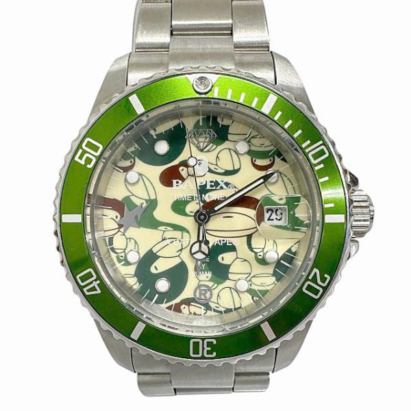 美品アベイシングエイプ BAPE TYPE 1 BAPEX サルマリーナ自動巻き A BATHING APE（アベイシングエイプ） A BATHING APE BAPEX ベイ